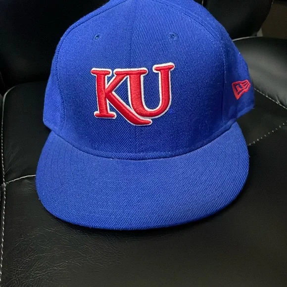 NEW ERA Kansas Jayhawks Fitted Size 7 3/8 - Picture 5 of 13